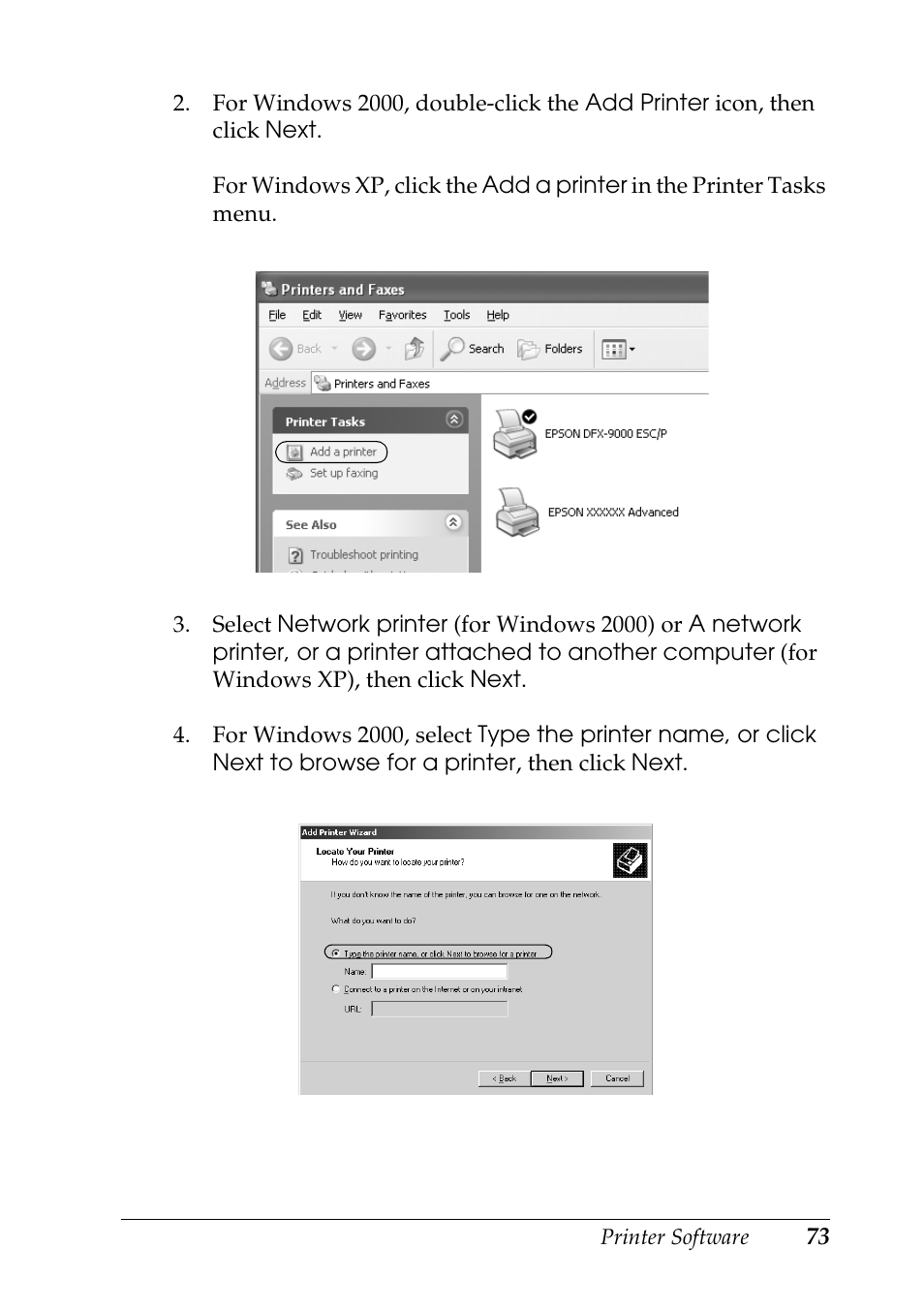 Epson DFX-9000 User Manual | Page 73 / 198
