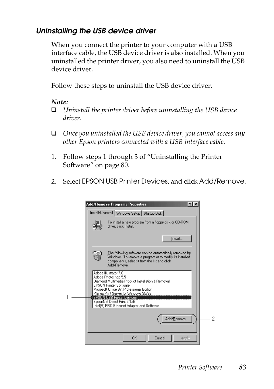 Epson DFX-9000 User Manual | Page 83 / 198