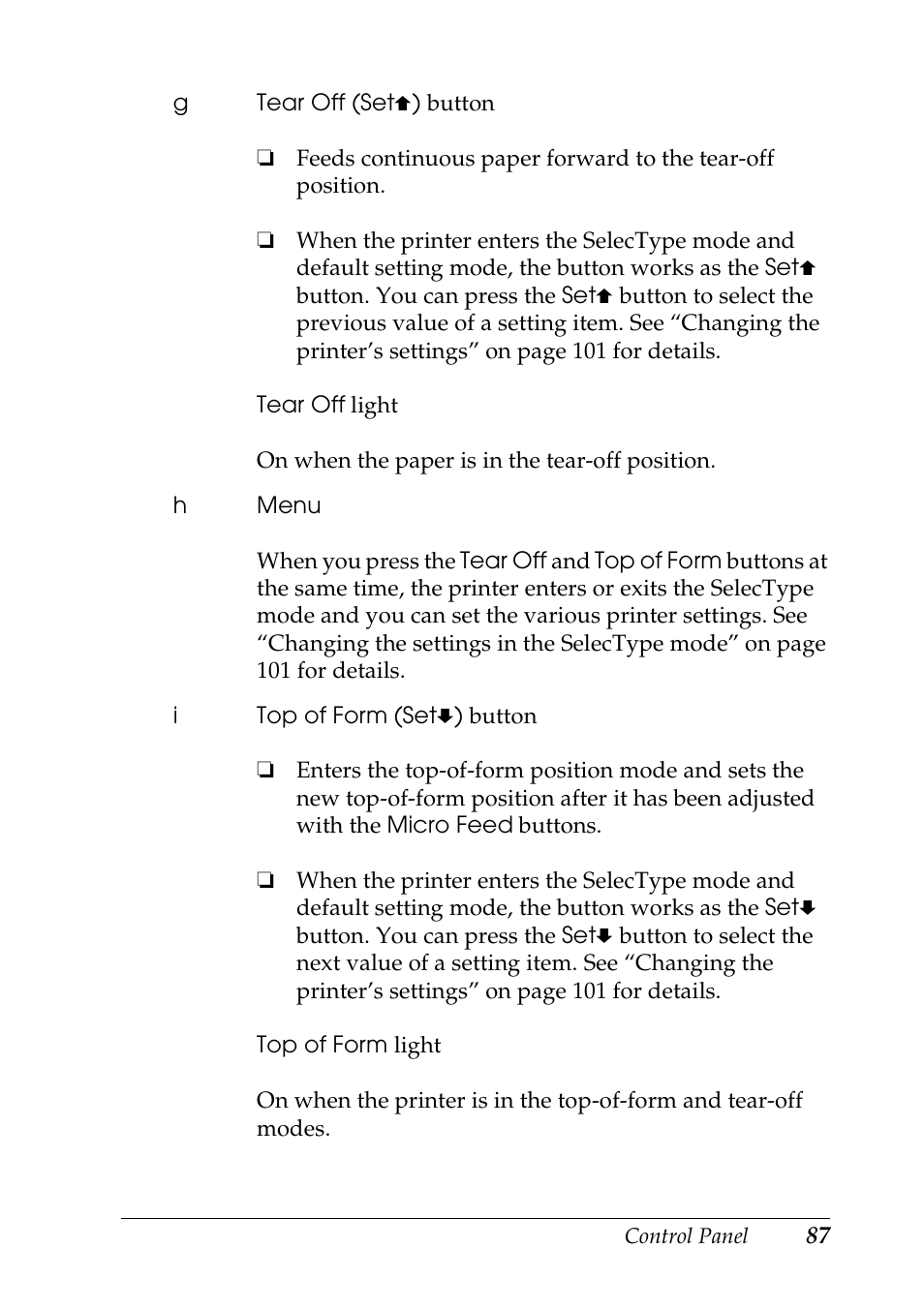 Epson DFX-9000 User Manual | Page 87 / 198