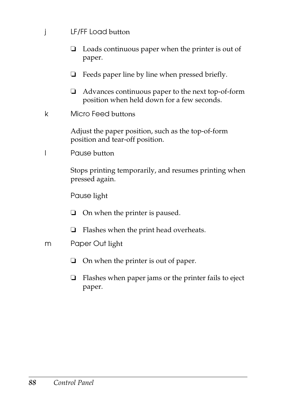 Epson DFX-9000 User Manual | Page 88 / 198
