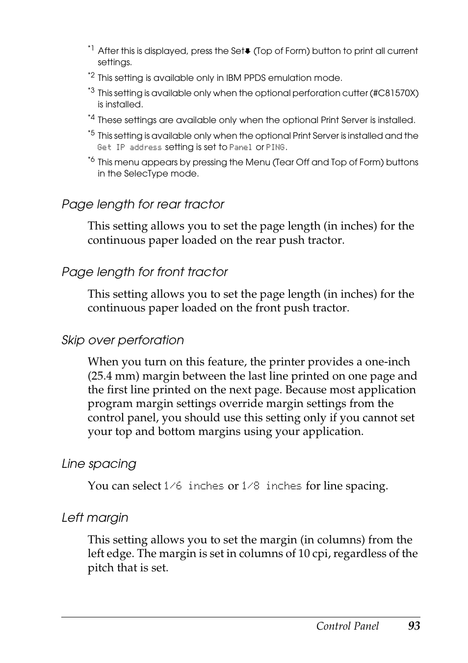 Epson DFX-9000 User Manual | Page 93 / 198