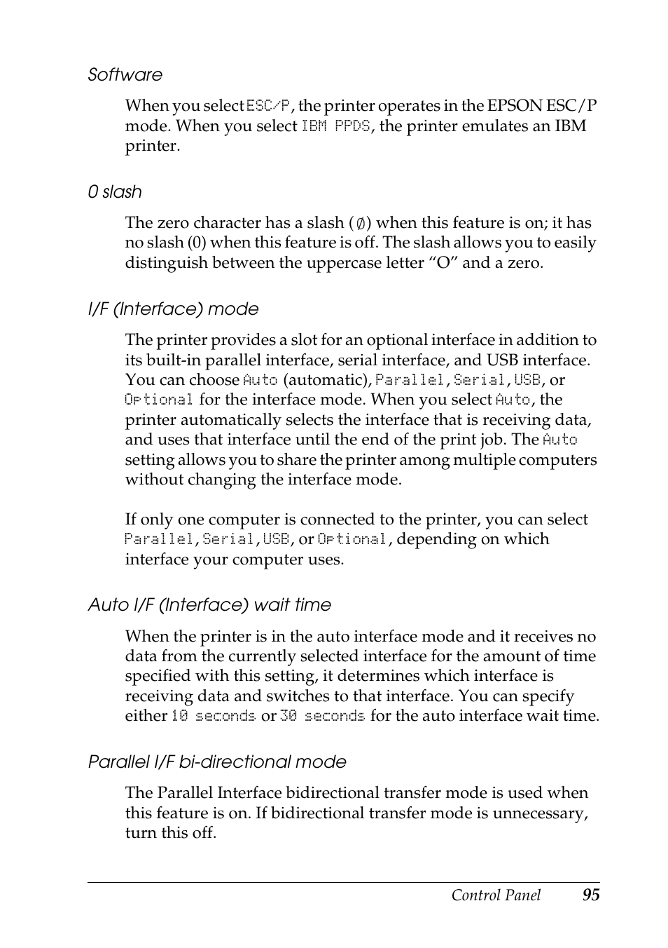 Epson DFX-9000 User Manual | Page 95 / 198
