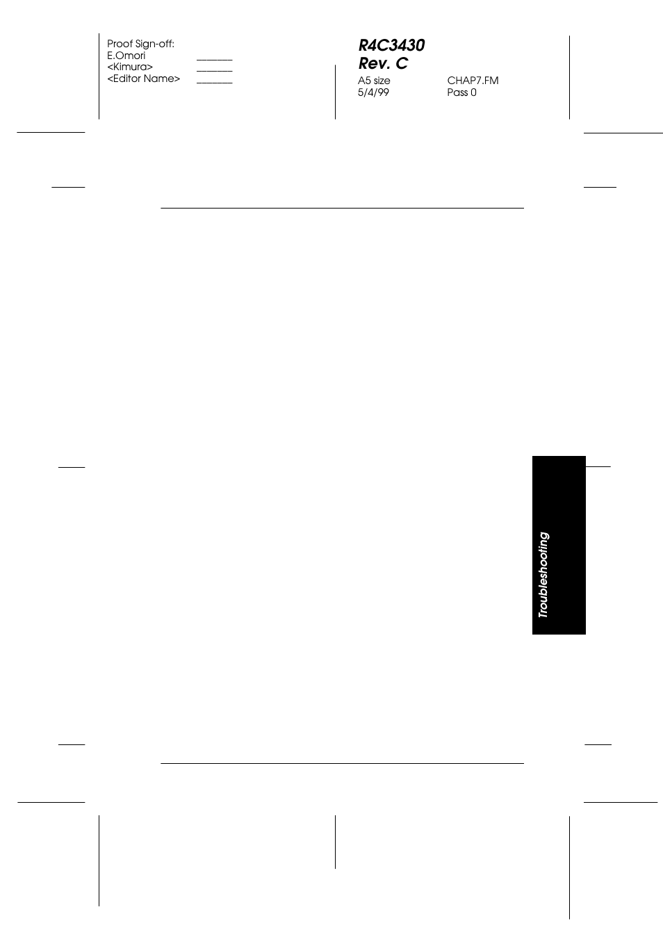 Troubleshooting, Chapter 7 | Epson FX-980 User Manual | Page 151 / 233