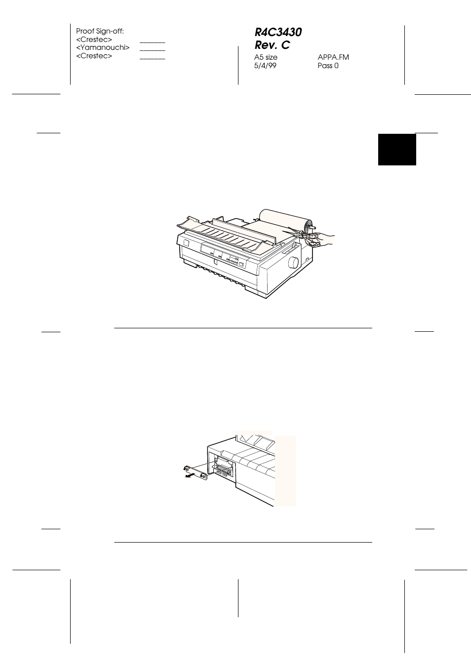 Removing roll paper, Installing an interface card | Epson FX-980 User Manual | Page 189 / 233