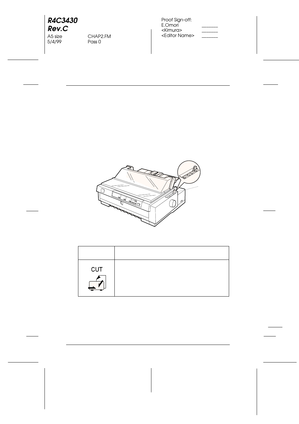 Setting the paper release lever, Setting the paper release lever -2 | Epson FX-980 User Manual | Page 48 / 233