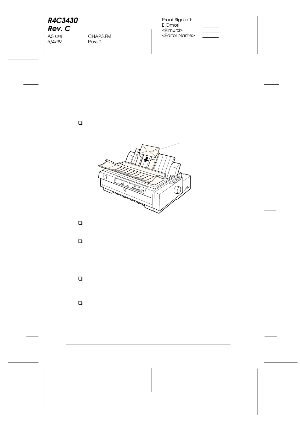 Loading envelopes, Loading envelopes -6 | Epson FX-980 User Manual | Page 95 / 233