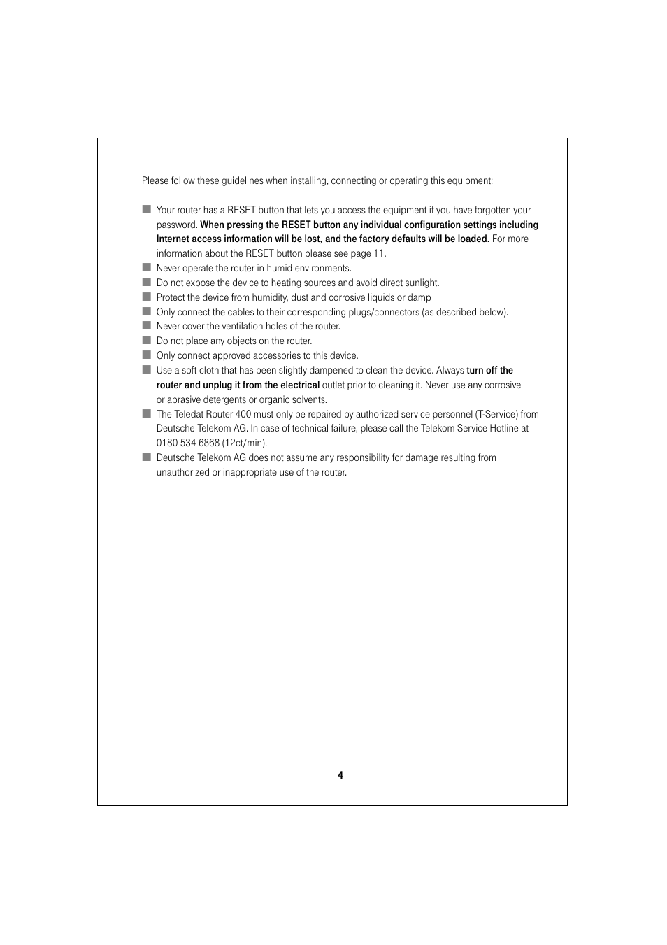 Deutsche Telekom Teledat 400 User Manual | Page 4 / 24