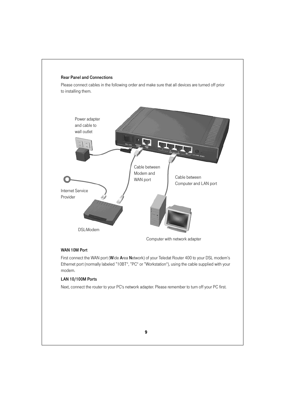 Deutsche Telekom Teledat 400 User Manual | Page 9 / 24