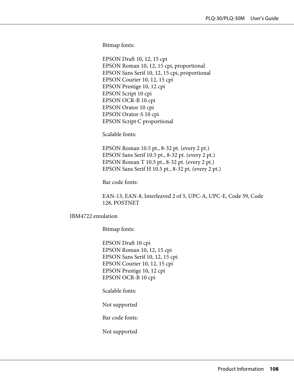 Epson PLQ-30 User Manual | Page 108 / 139