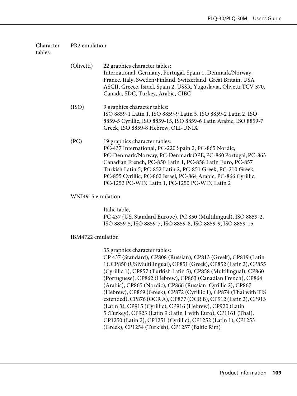 Epson PLQ-30 User Manual | Page 109 / 139