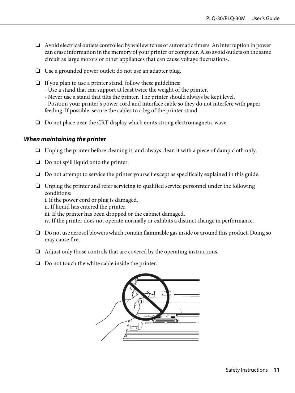 Epson PLQ-30 User Manual | Page 11 / 139
