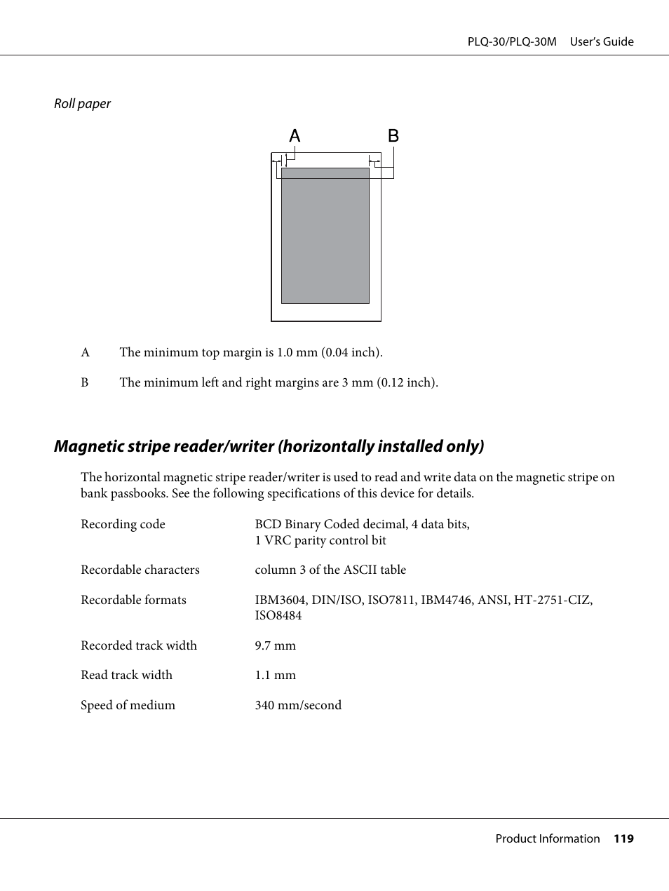 Epson PLQ-30 User Manual | Page 119 / 139