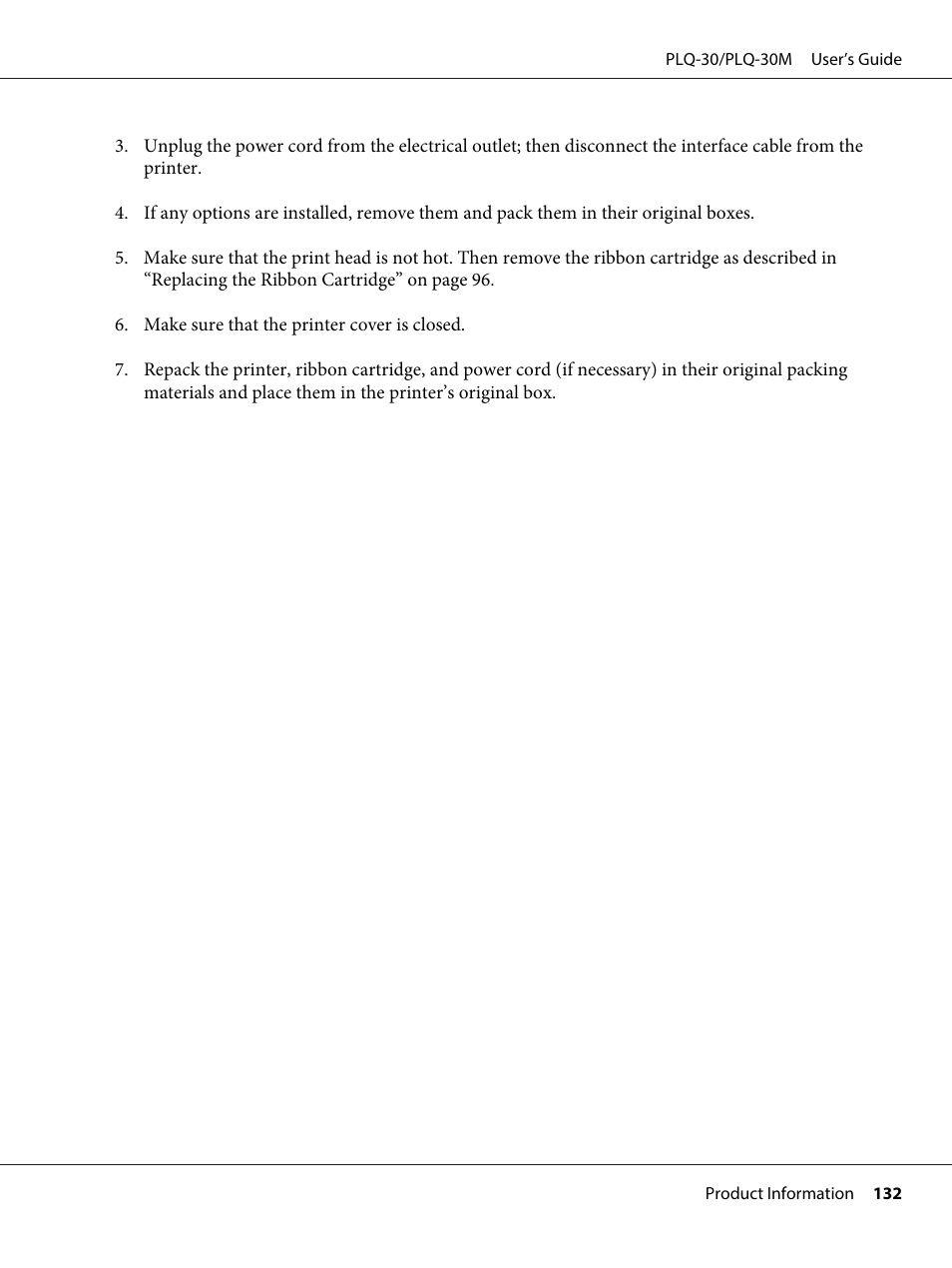 Epson PLQ-30 User Manual | Page 132 / 139