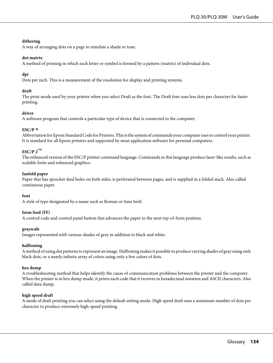 Epson PLQ-30 User Manual | Page 134 / 139