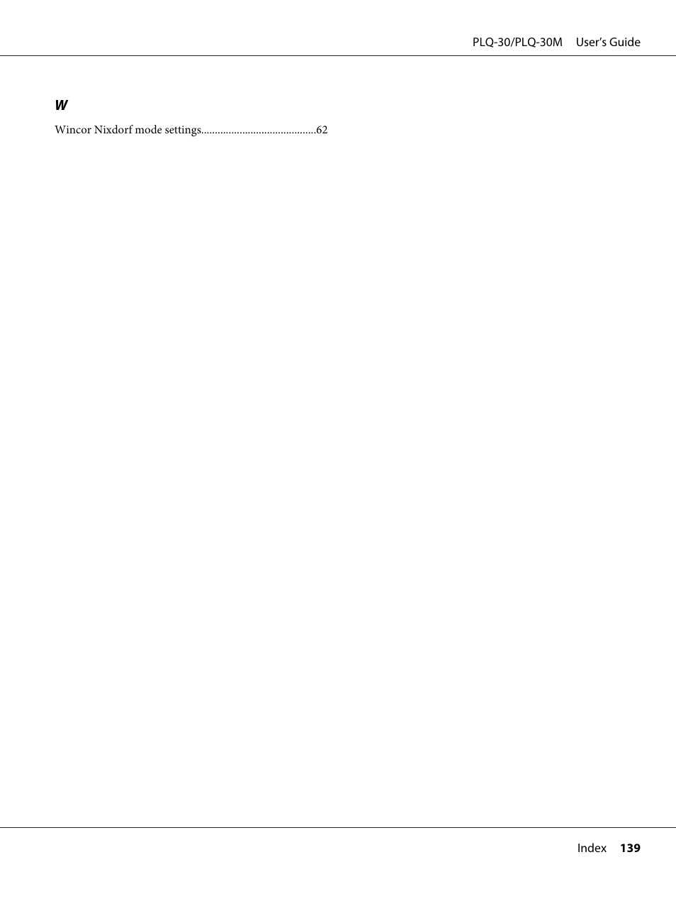 Epson PLQ-30 User Manual | Page 139 / 139