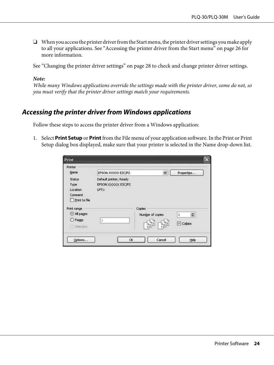 Epson PLQ-30 User Manual | Page 24 / 139