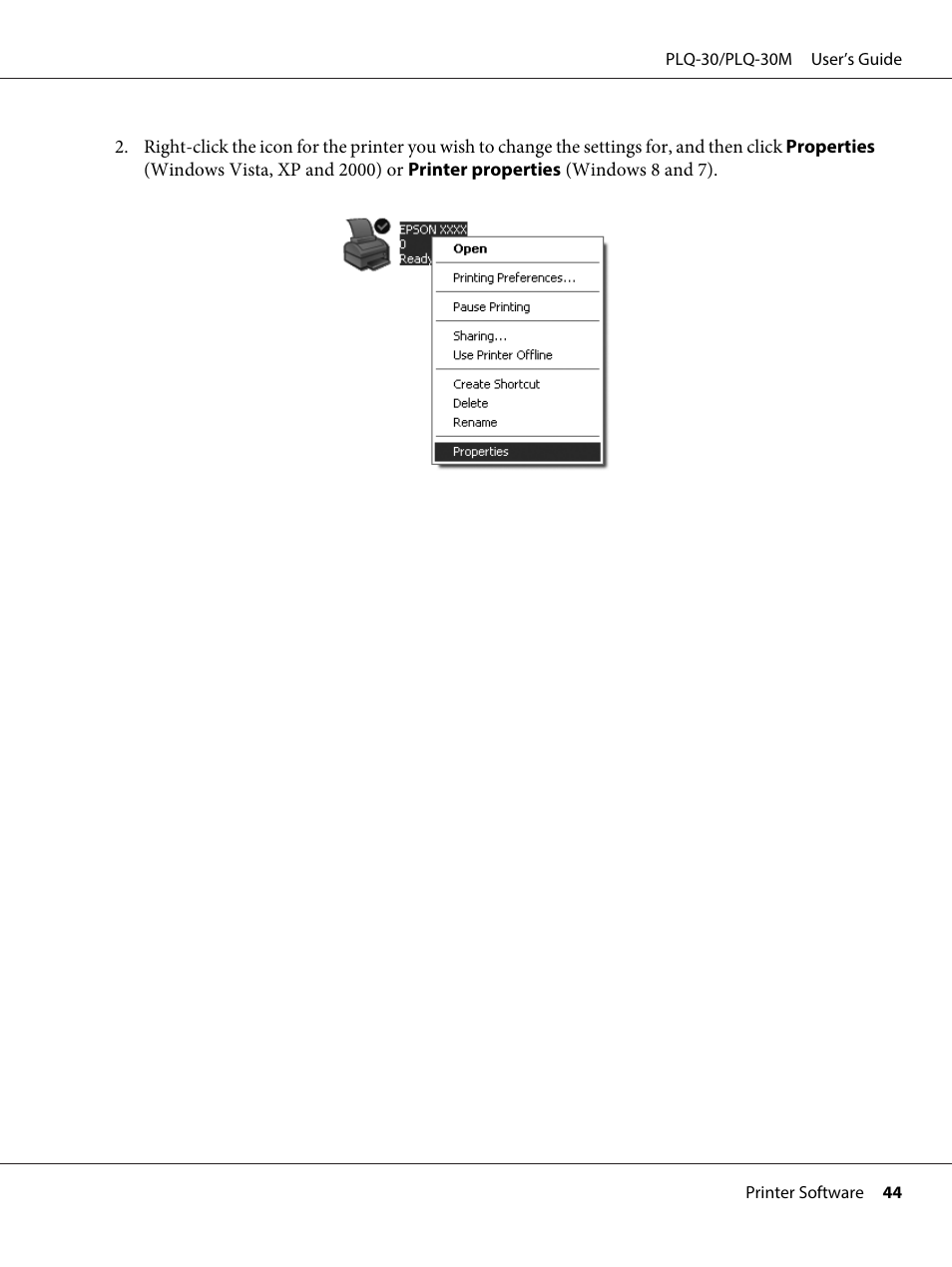 Epson PLQ-30 User Manual | Page 44 / 139