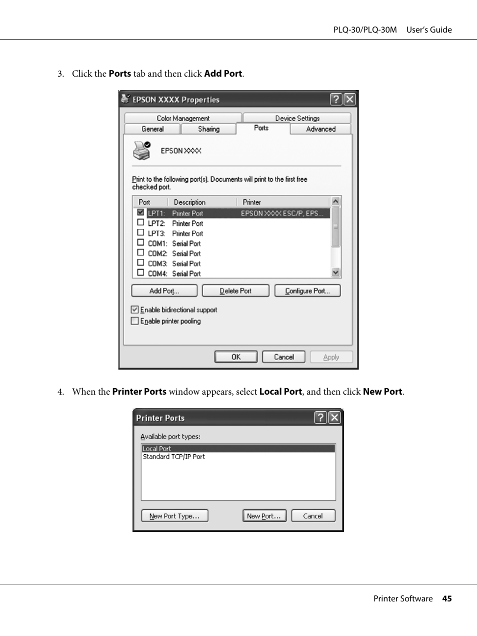 Epson PLQ-30 User Manual | Page 45 / 139