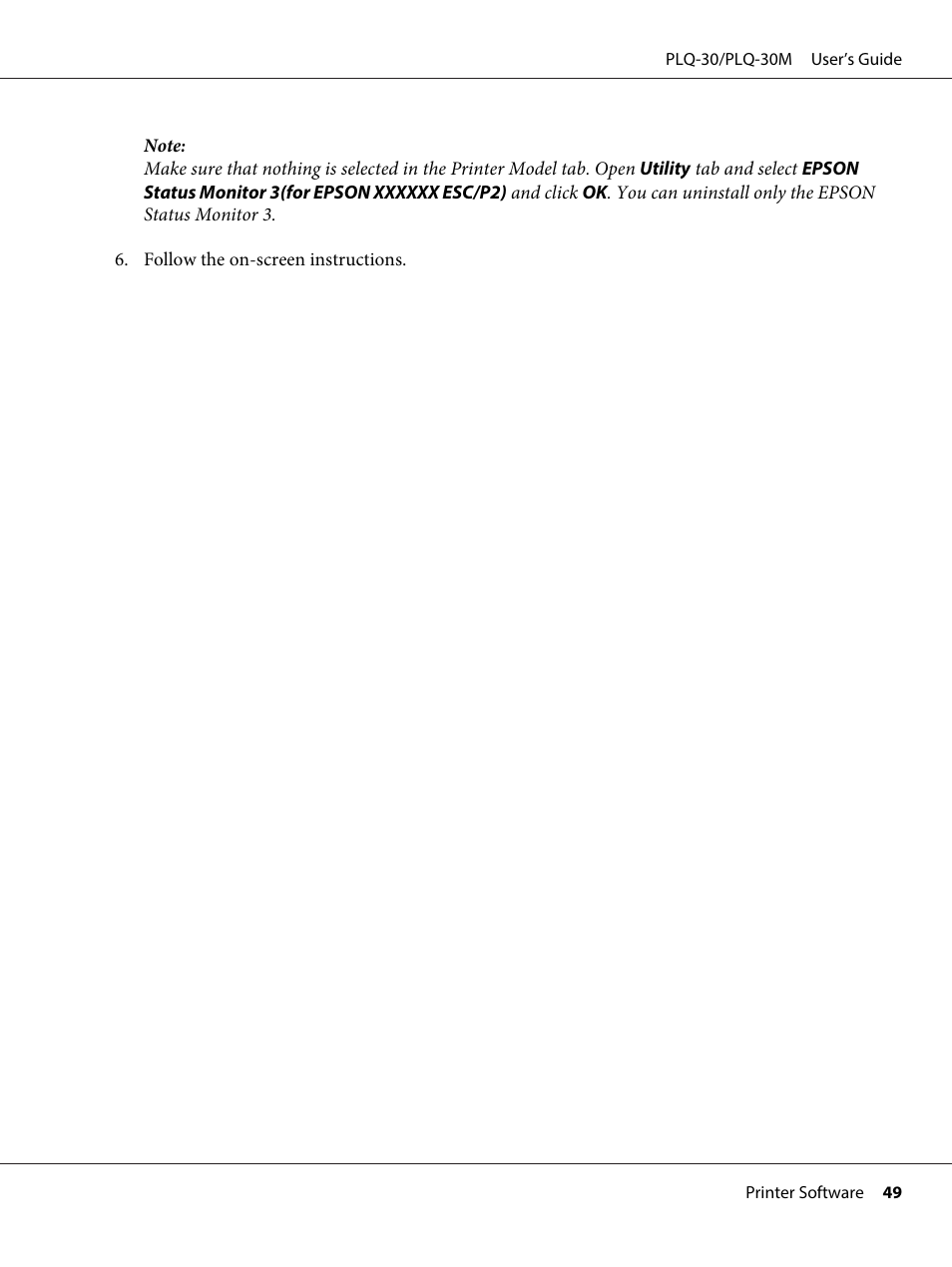 Epson PLQ-30 User Manual | Page 49 / 139