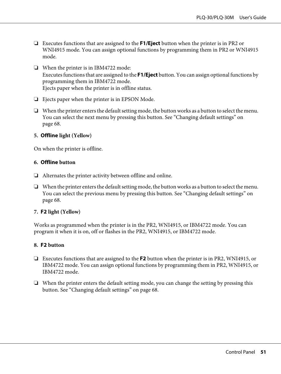 Epson PLQ-30 User Manual | Page 51 / 139