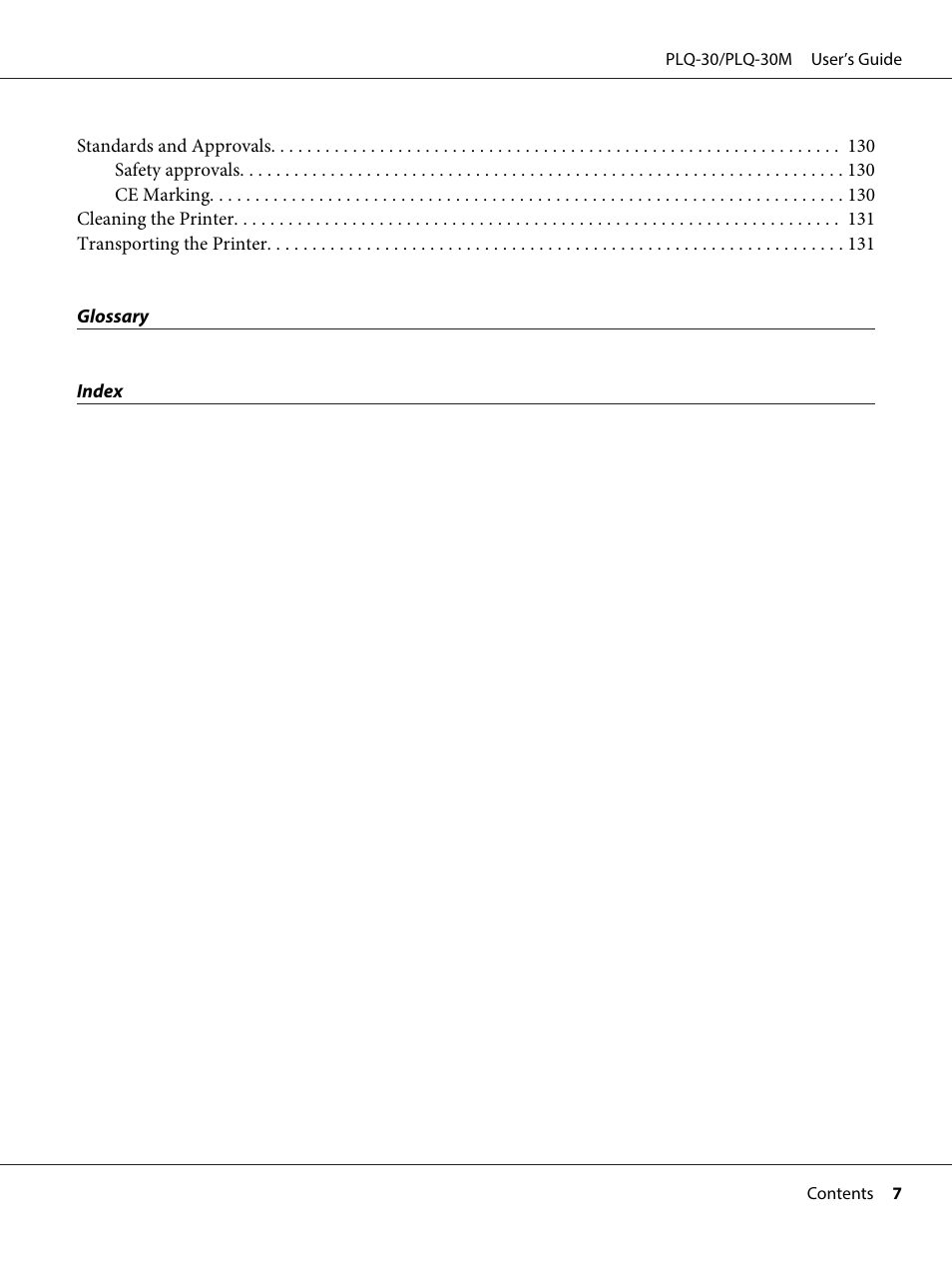 Epson PLQ-30 User Manual | Page 7 / 139