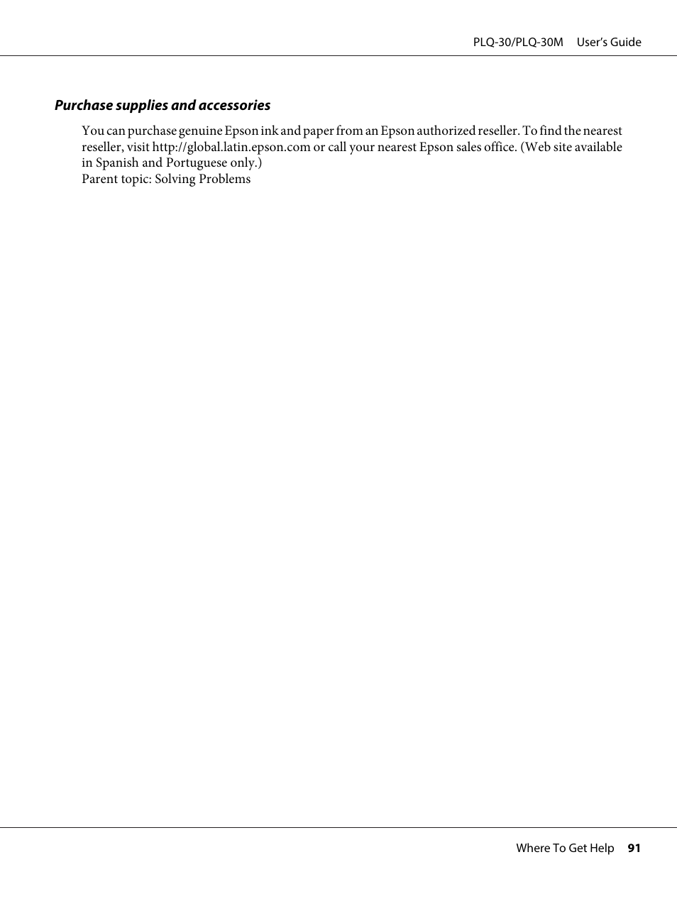 Epson PLQ-30 User Manual | Page 91 / 139