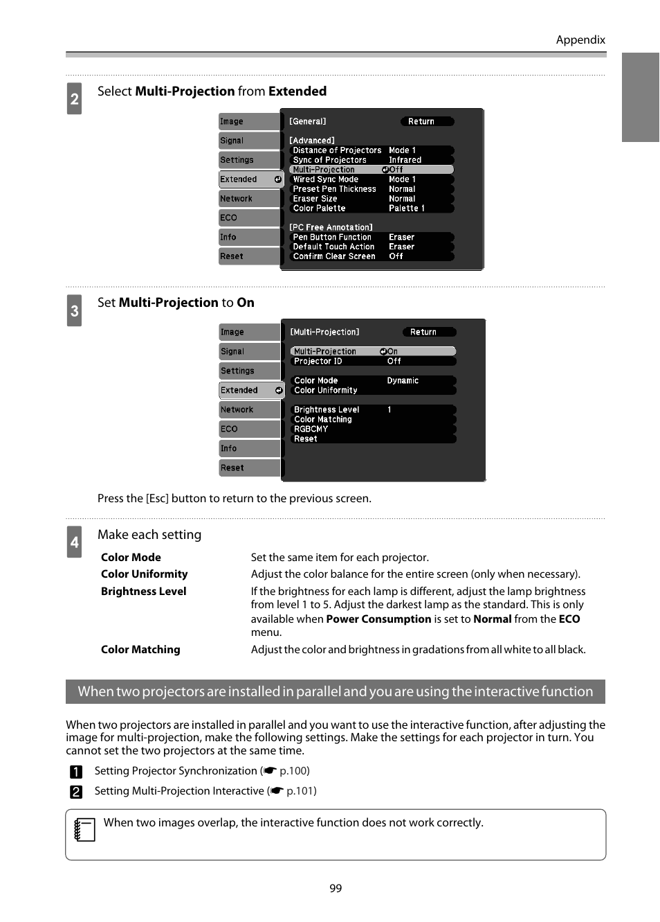 P.99 | Epson EB-1460Ui User Manual | Page 100 / 353