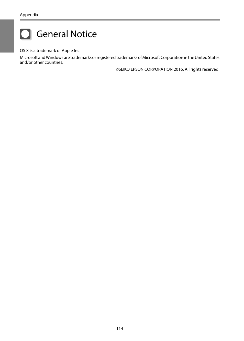 General notice | Epson EB-1460Ui User Manual | Page 115 / 353