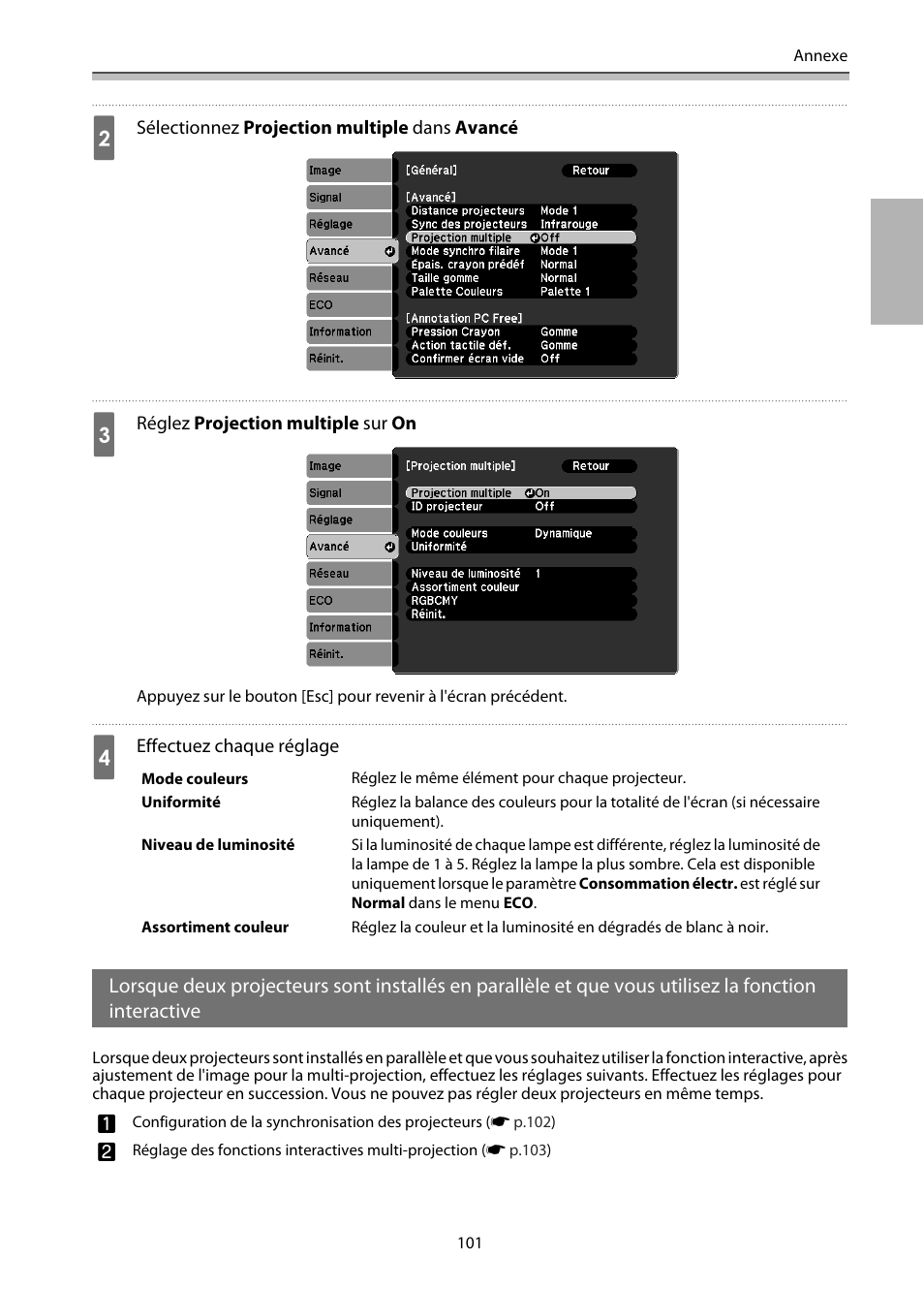 P.101 | Epson EB-1460Ui User Manual | Page 218 / 353
