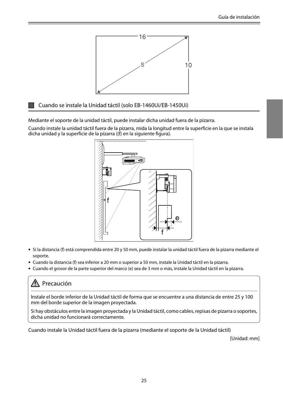 Precaución | Epson EB-1460Ui User Manual | Page 260 / 353
