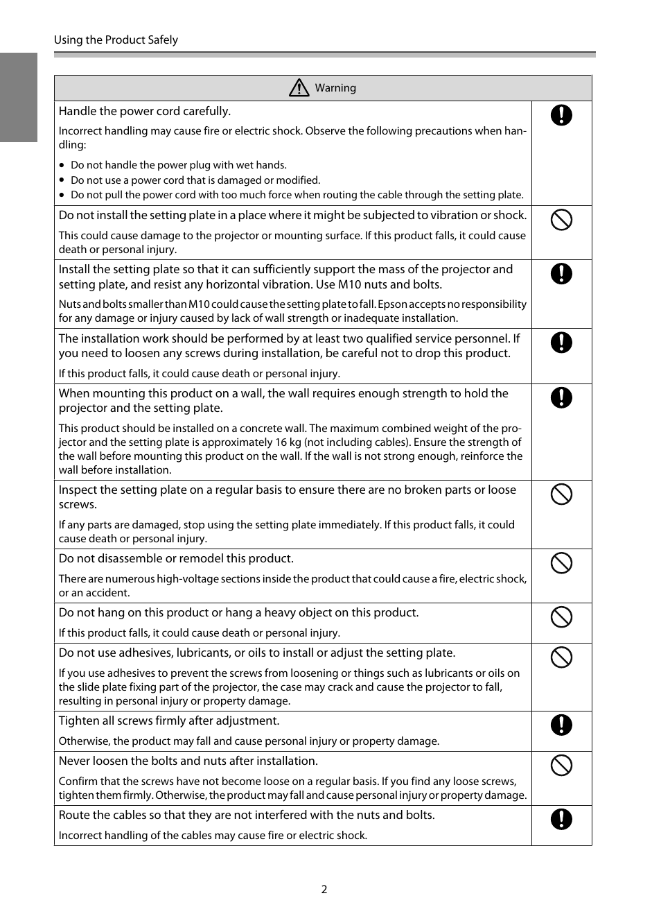 Epson EB-1460Ui User Manual | Page 3 / 353