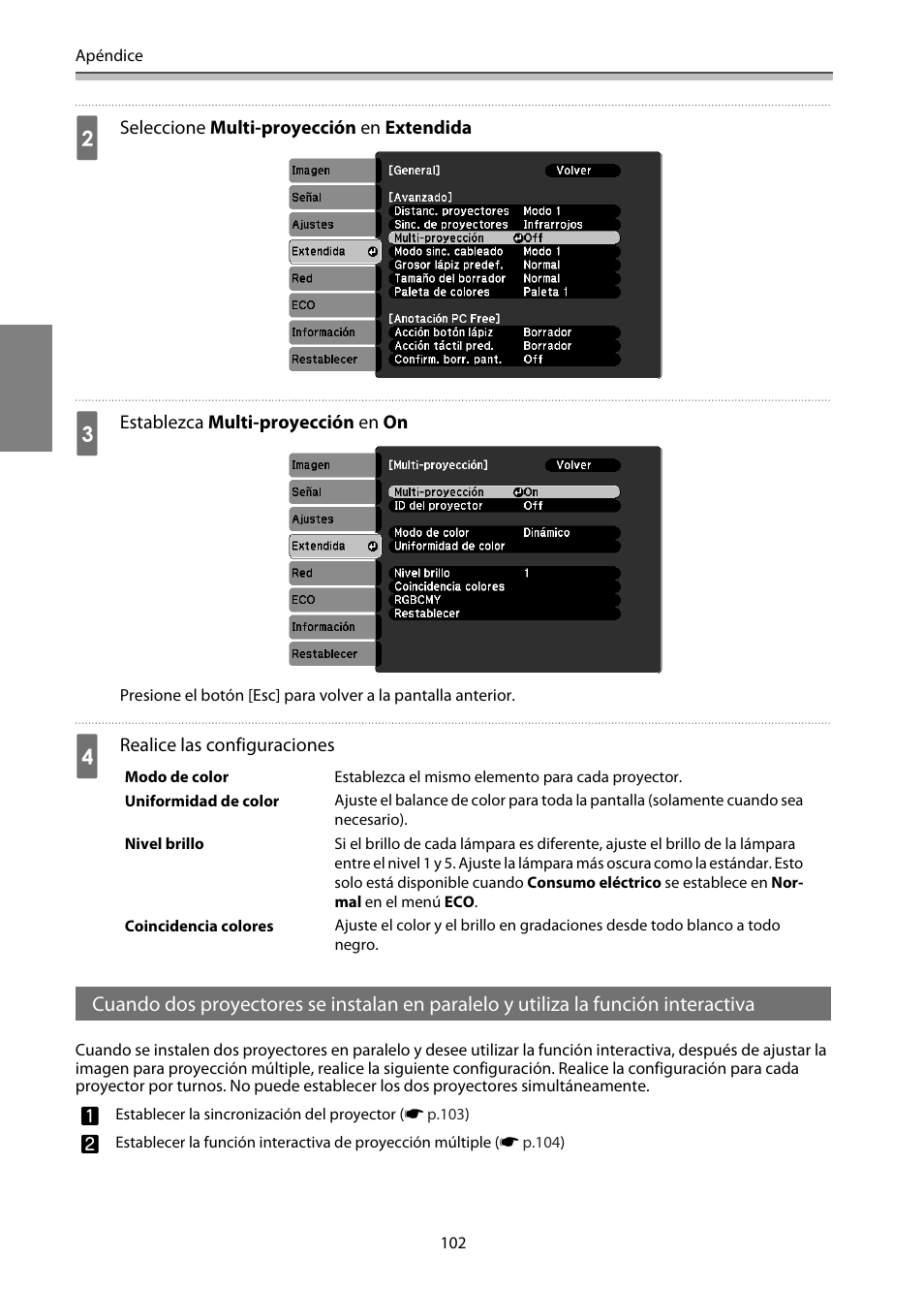 P.102 | Epson EB-1460Ui User Manual | Page 337 / 353