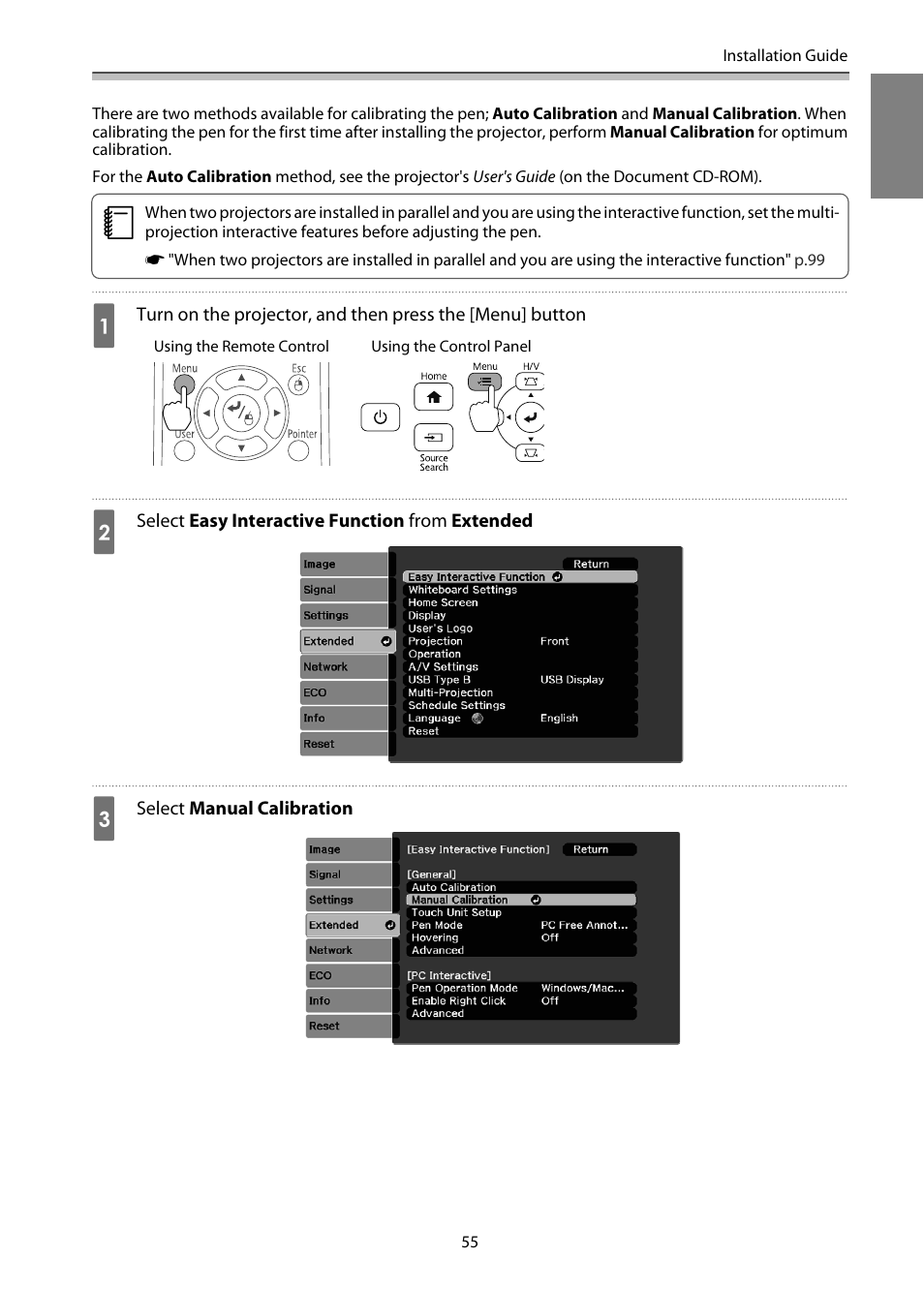 Epson EB-1460Ui User Manual | Page 56 / 353