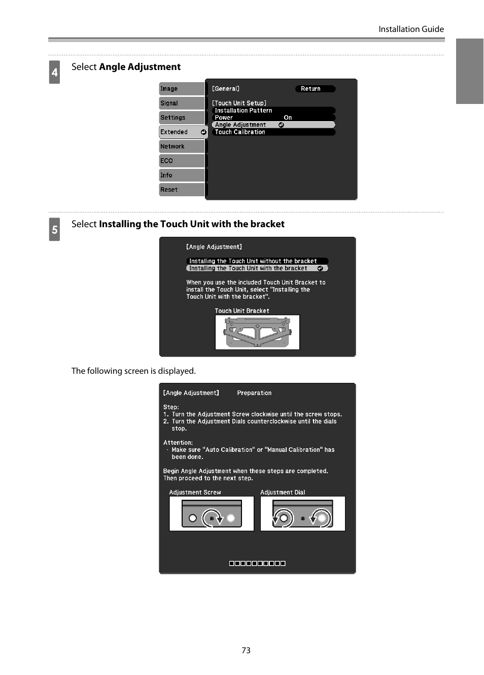 Epson EB-1460Ui User Manual | Page 74 / 353