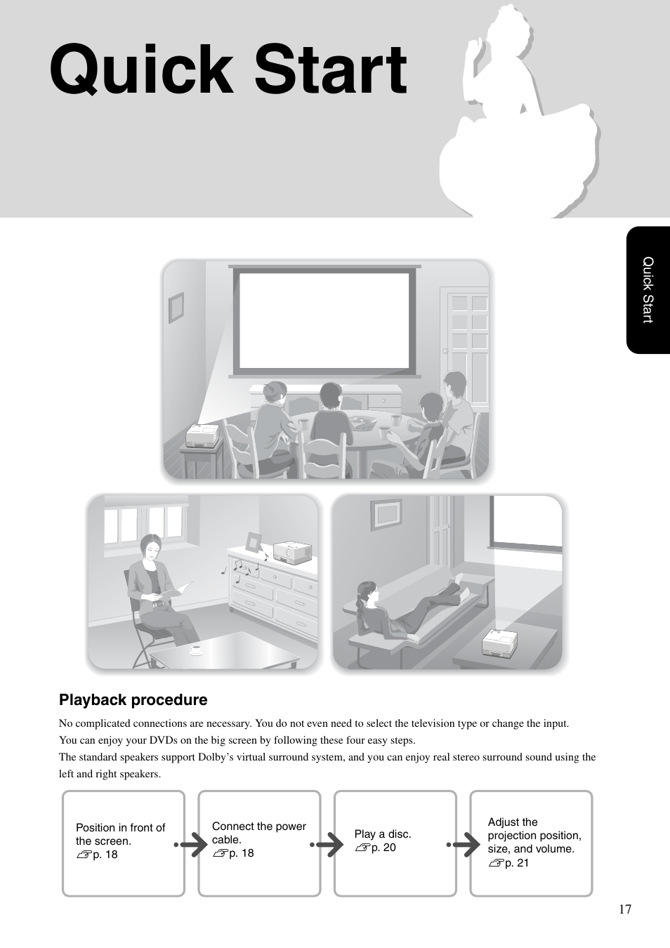 Quick start | Epson EMP-TWD10 User Manual | Page 19 / 82