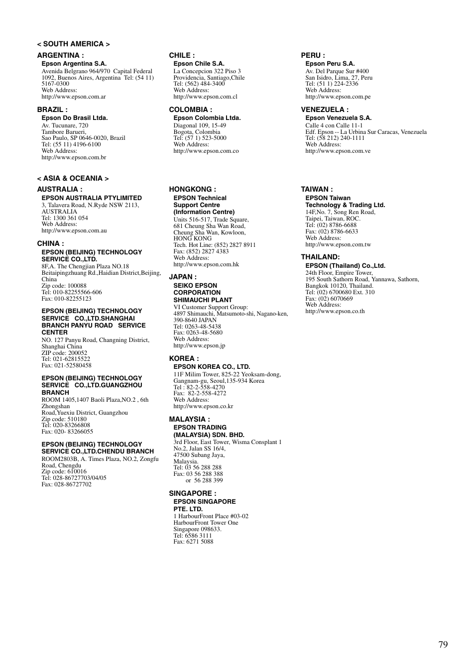 Epson EMP-TWD10 User Manual | Page 81 / 82