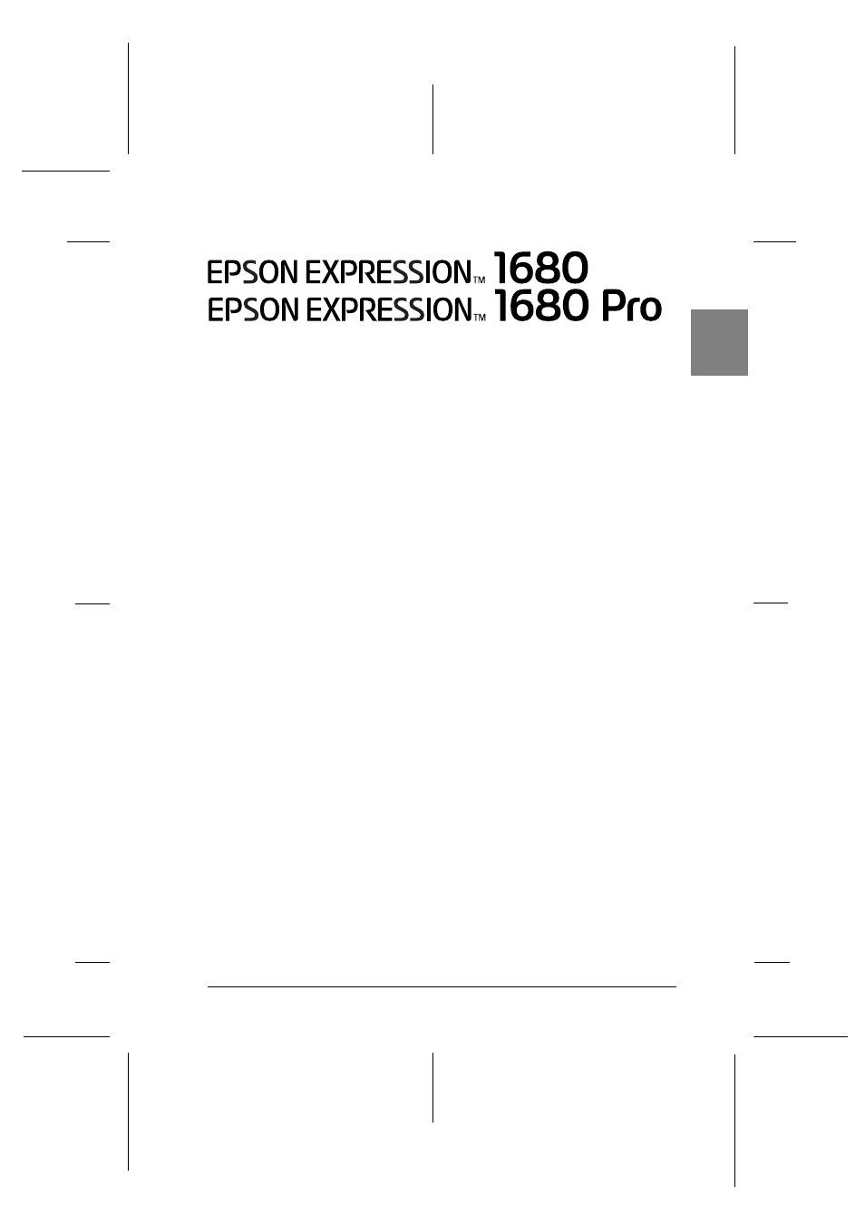 Epson Expression 1680 User Manual | 24 pages