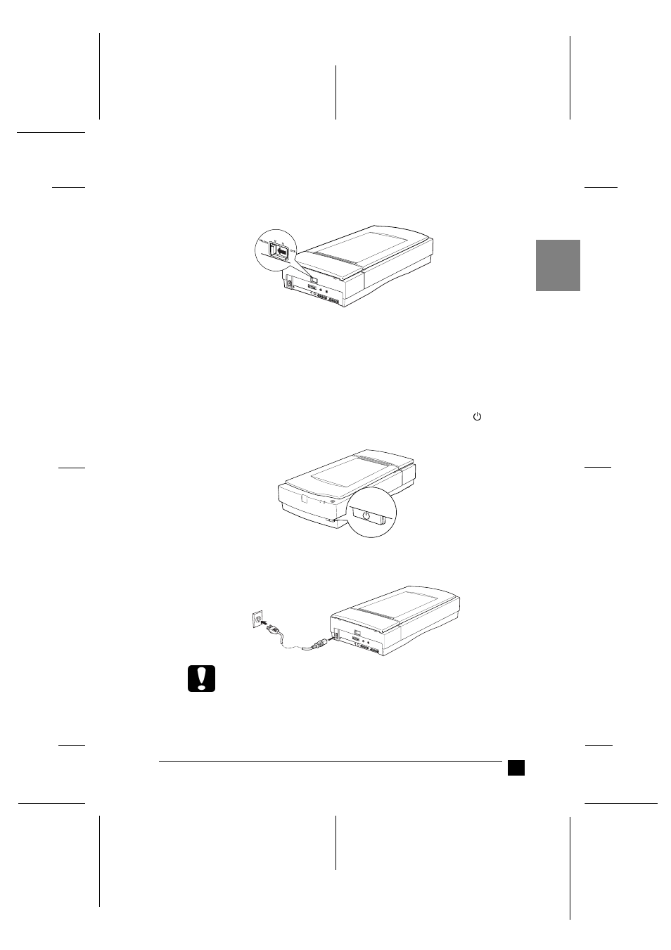 Plugging in the scanner | Epson Expression 1680 User Manual | Page 13 / 24