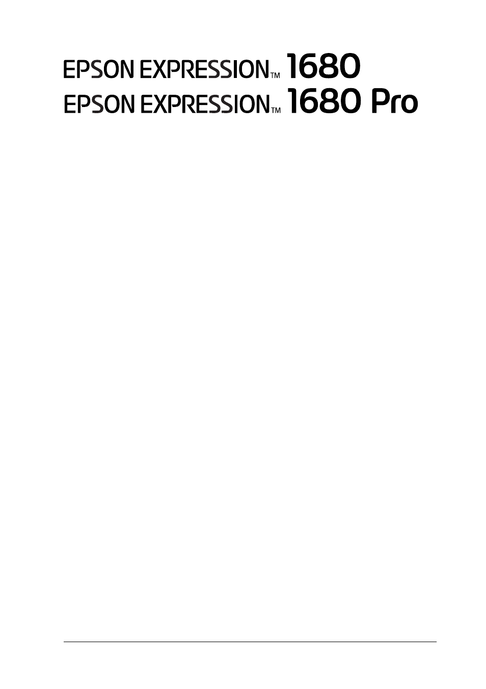 Epson Expression 1680 User Manual | 147 pages