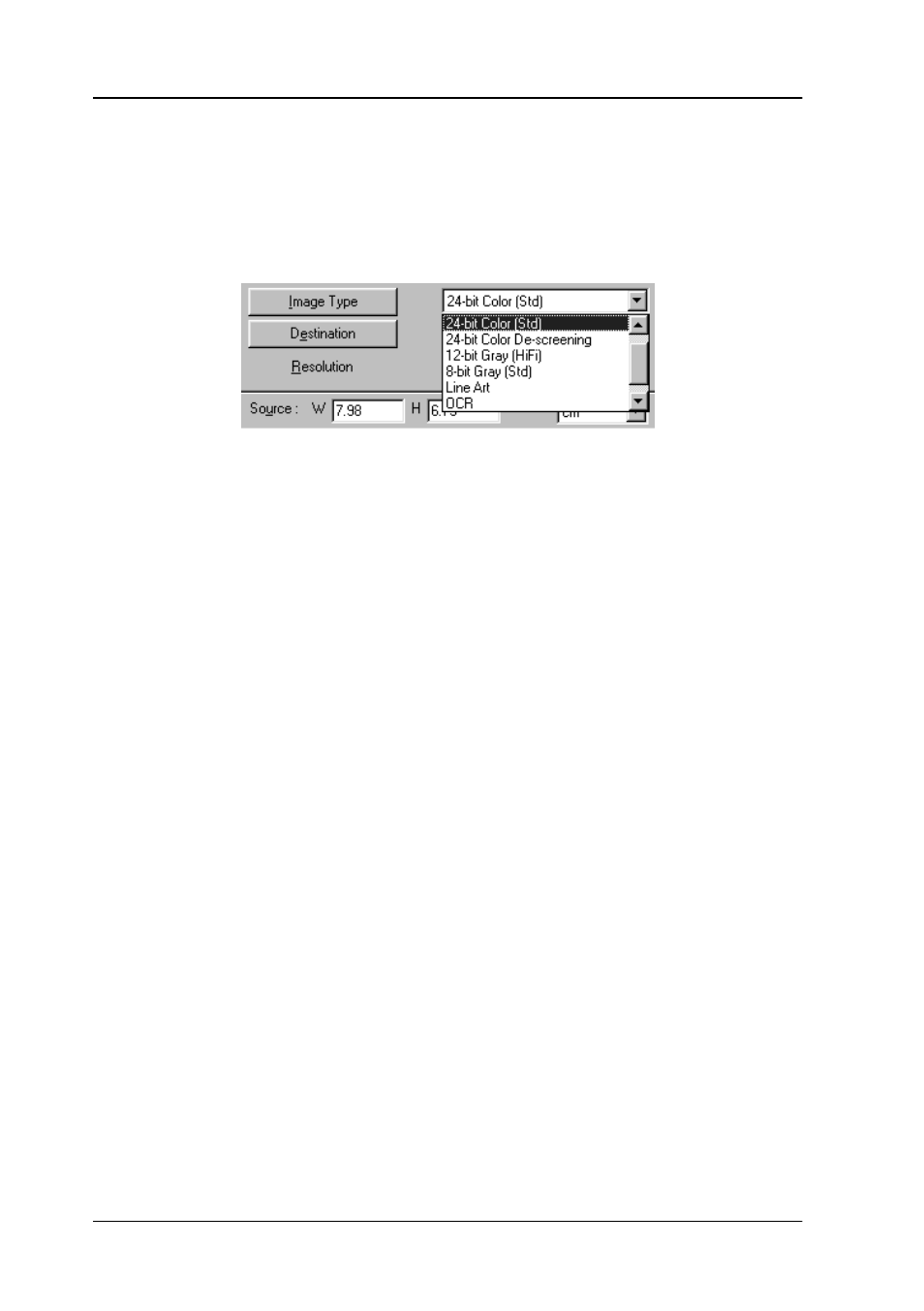 Selecting an image type, Image type list, Selecting an image type -4 | Image type list -4 | Epson Expression 1680 User Manual | Page 24 / 147