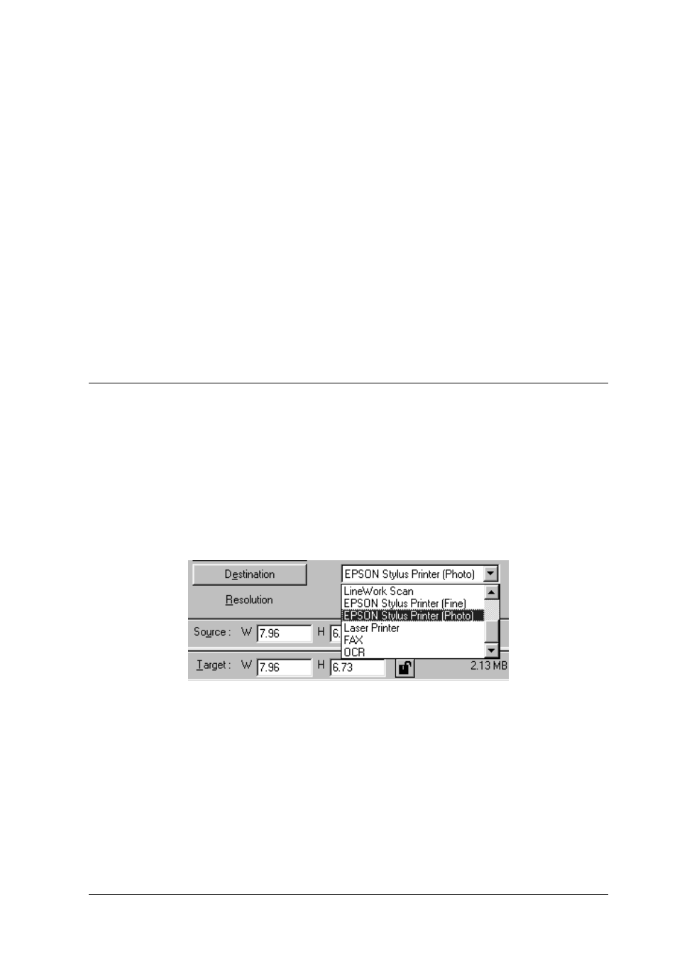 Selecting a destination, Selecting a destination -9 | Epson Expression 1680 User Manual | Page 29 / 147