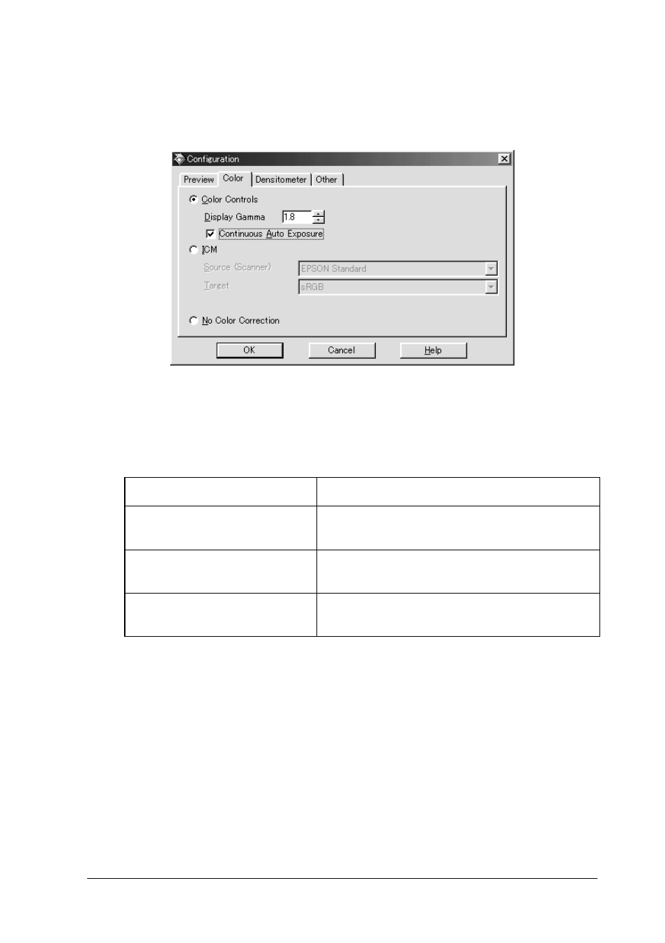 Color menu, Color menu -19, Color controls | Epson Expression 1680 User Manual | Page 39 / 147