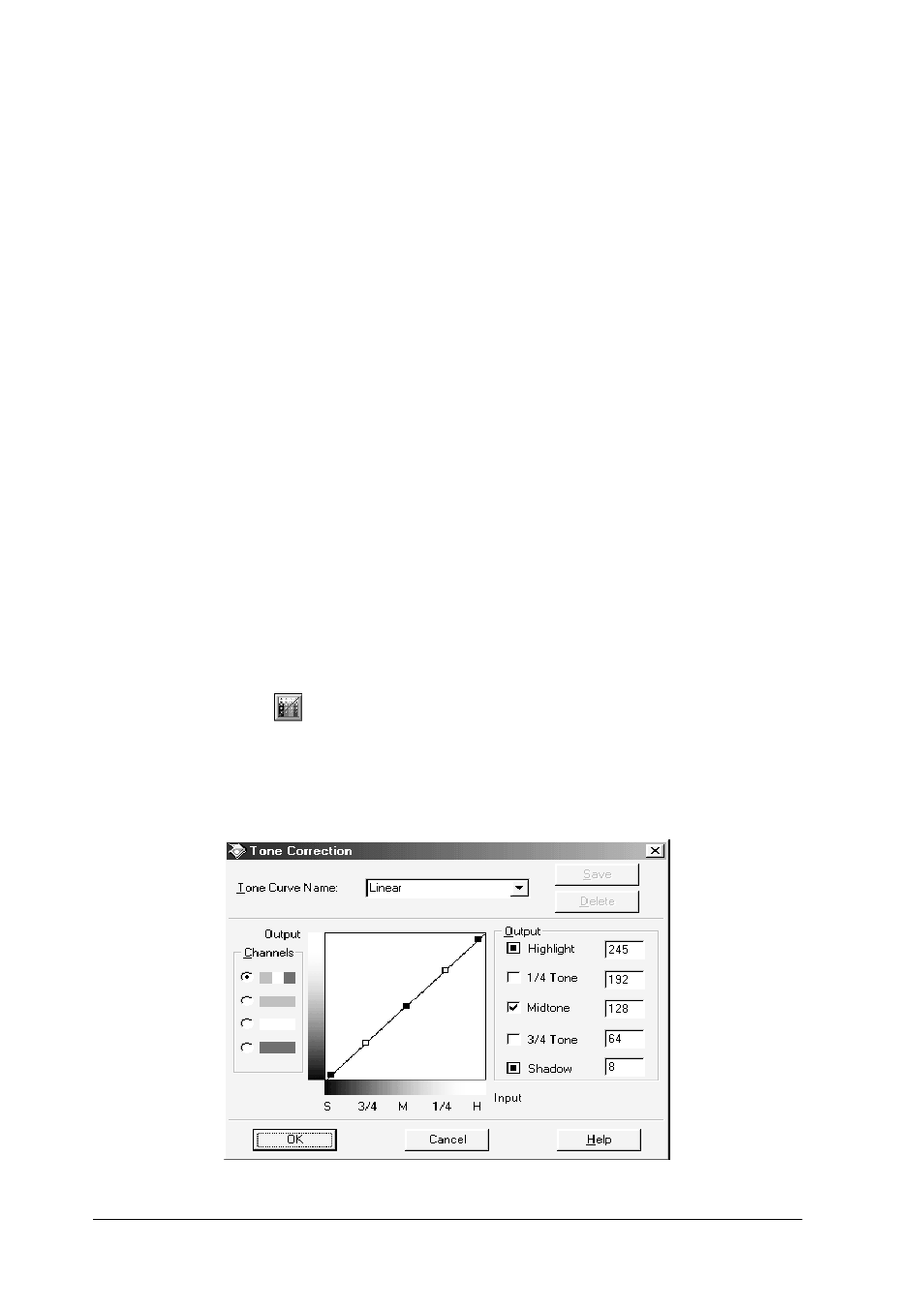 Tone correction, Tone correction -40 | Epson Expression 1680 User Manual | Page 60 / 147