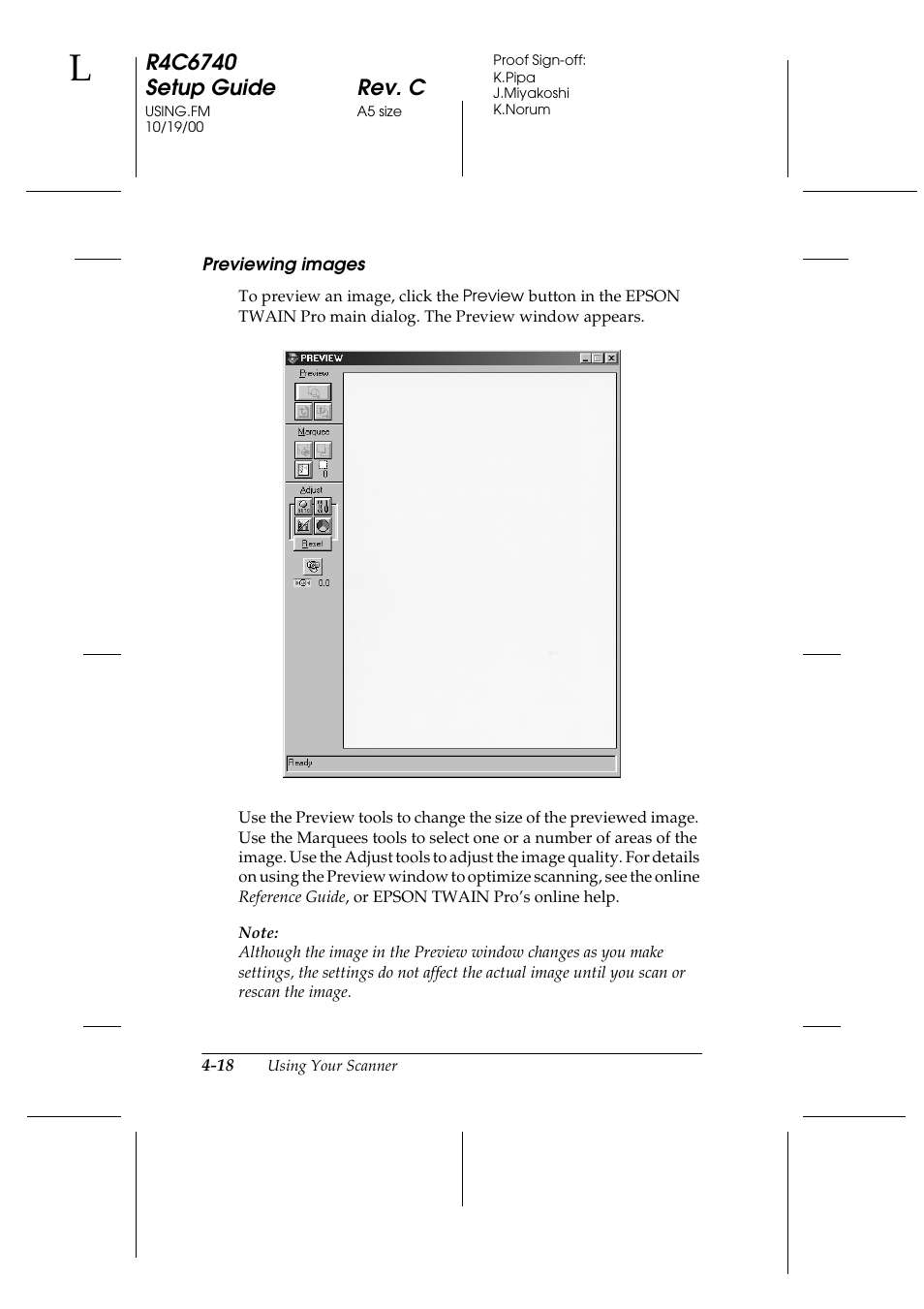 Previewing images | Epson Expression 1680 User Manual | Page 114 / 124