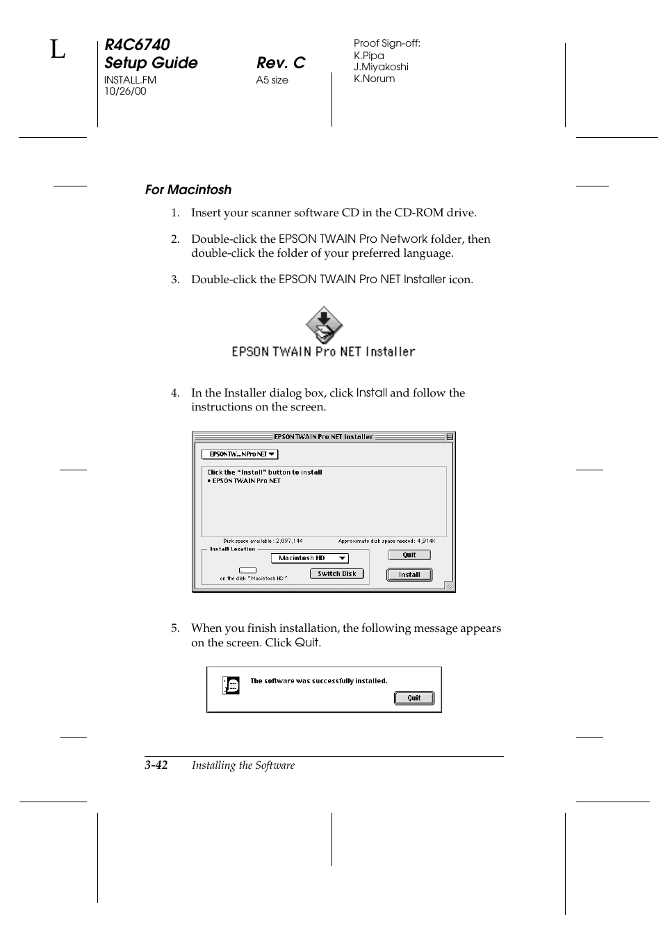 For macintosh | Epson Expression 1680 User Manual | Page 86 / 124