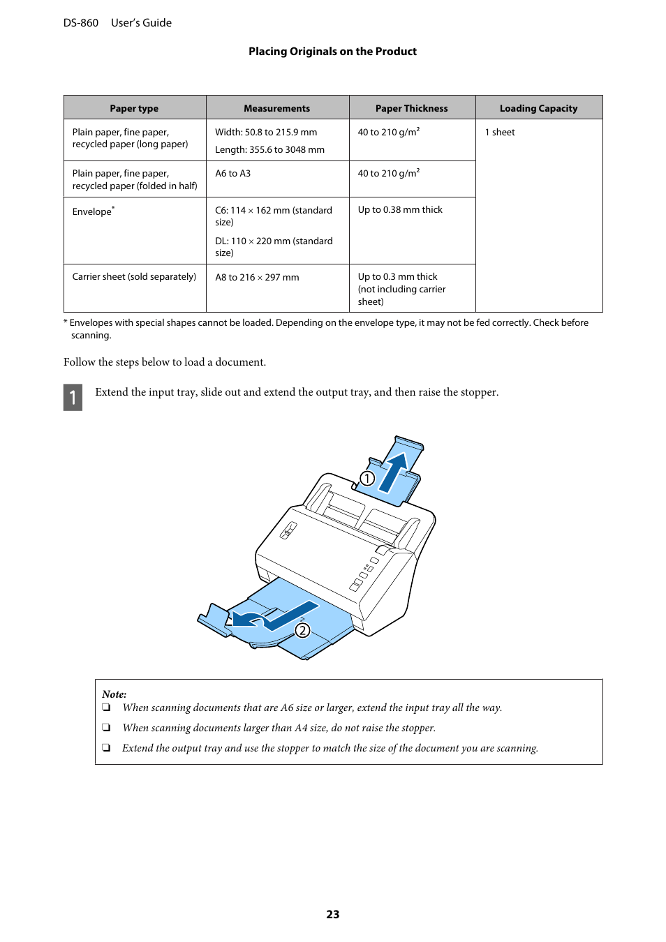 Epson WorkForce DS-860 User Manual | Page 23 / 70