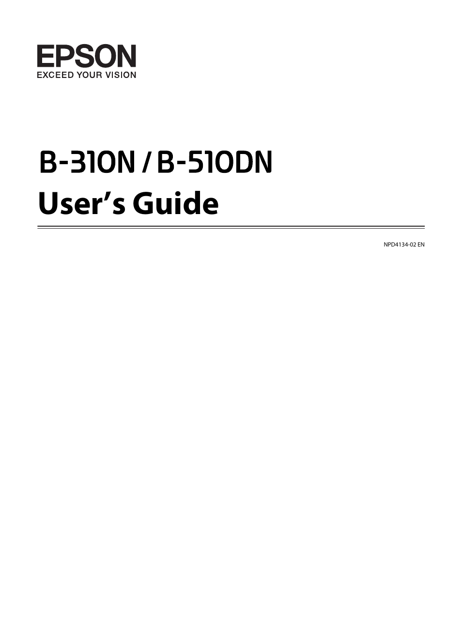 Epson B 510DN User Manual | 218 pages