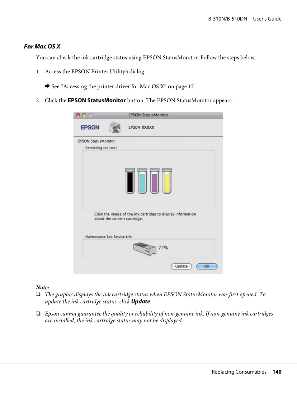 Epson B 510DN User Manual | Page 140 / 218