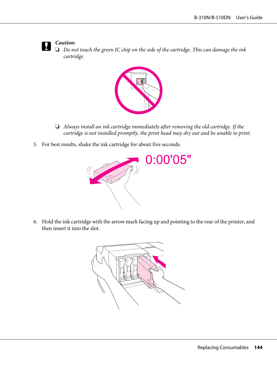 Epson B 510DN User Manual | Page 144 / 218