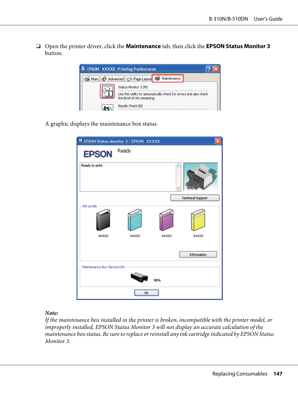 Epson B 510DN User Manual | Page 147 / 218